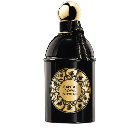 Luxurious bottle of guerlain santal royal perfume