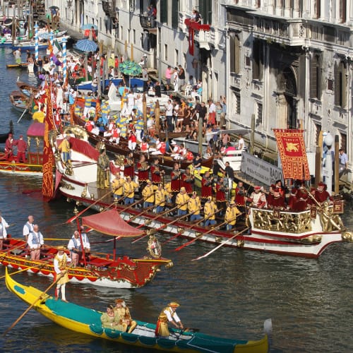 The Merchant of Venice Gold Regatta inspired by Regata Storica